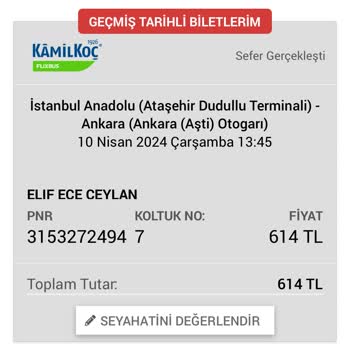 Kamil Koç Bir Daha Asla!