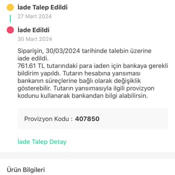 Dolap Para İade