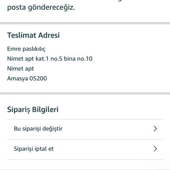 Amazon 2 Haftadır Bekliyorum