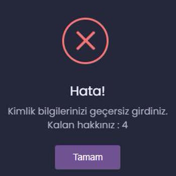 İtemSatış Kimlik Bilgilerinizi Geçersiz Girdiniz.