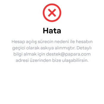 Papara Hesabım Neden Askıya Alındı?