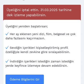 Blutv Üyeliğimi İptal Ettikten 1 Hafta Sonra Hesabımdan Yine Çekilen Para!