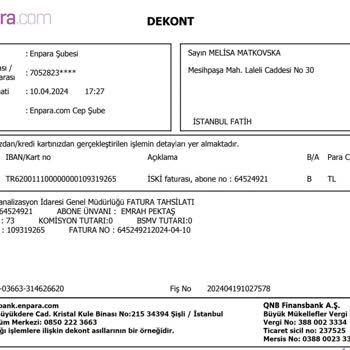 İBB - İstanbul Büyükşehir Belediyesi Su Fatura 2 Kere Ödeme Geldi