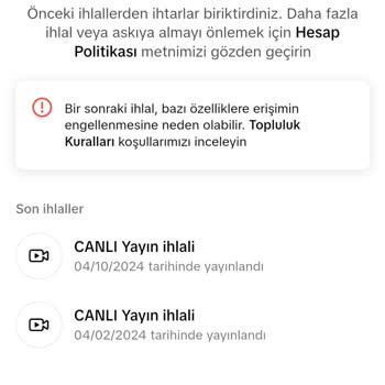 TikTok Durduk Yere İhlal Ve Engeller