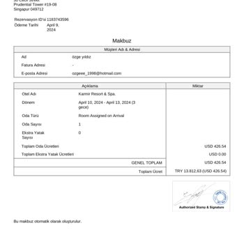 Agoda.com Rezervasyon İptali Ve Onaylanmaması