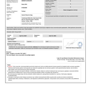 Agoda.com Rezervasyon İptali Ve Onaylanmaması