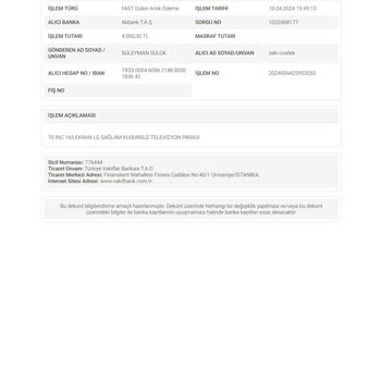 PttAVM Android TV Siparişi