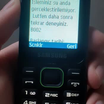 Turkcell Askercell " İşleminiz Şu Anda Gerçekleştirilemiyor " Hatası