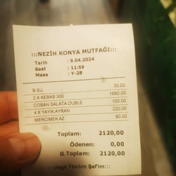 Nezih Konya Mutfağı Müşteri Memnuniyetsizliği