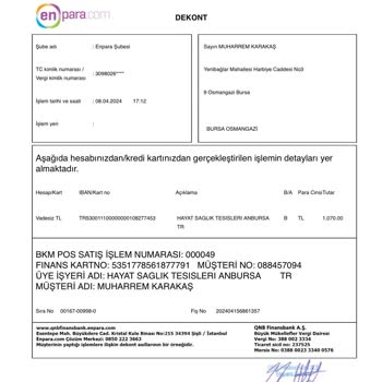 Özel Hayat Hastanesi (Bursa) Nöbetçi Çocuk Doktoru 8 Nisan