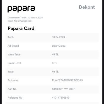 PlayStation Türkiye Paramı Geri Verin