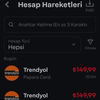 Trendyol İki Kere Para Çekti