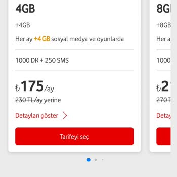Vodafone Durma Özelliğini Aktif Etmiyor.
