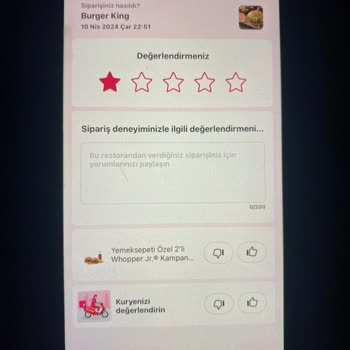 Burger King Yanlış Ve Bozuk Ürün