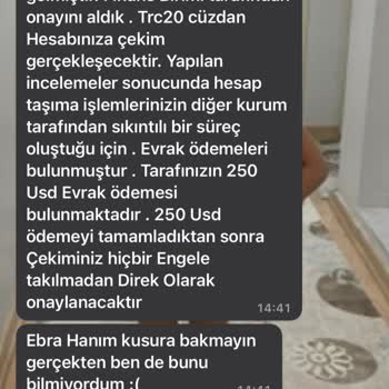 Avrasya Yatırım Danışmanlık Para Çekim Sorunu
