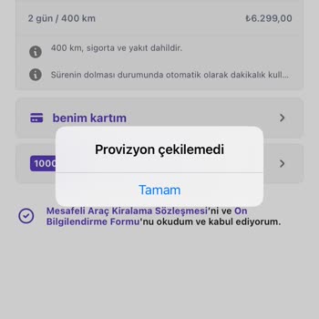 GetirAraç Araç Kiralamada Mov Pişmanlığı