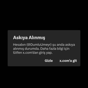 Twitter X Hesabım Askıya Alındı