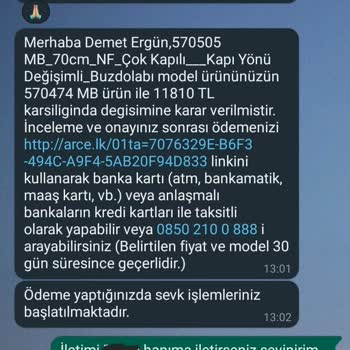 Arçelik Sattığı Ayıplı Ürüne Değişim Parası İstiyor