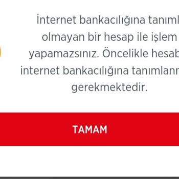 Ziraat Bankası Hesabımın İnternet Bankacılığına Tanımlanmasını İstiyorum