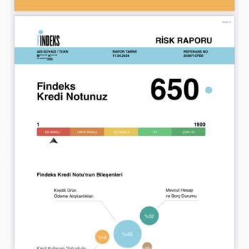 Findeks Raporu KKB Düşmesi