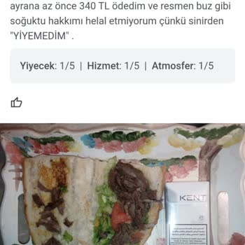 Dürümcü Bekir Usta Hayal Kırıklığına Uğratan Döner Deneyimi