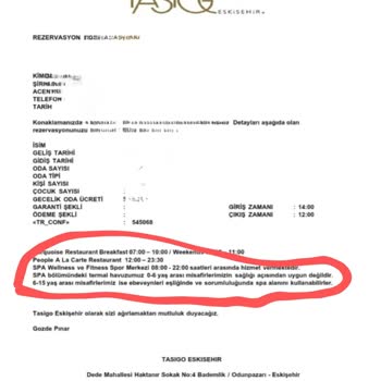 Tasigo Hotels Bilgilendirilmeyen Termal Havuz Yasağı