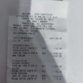 Watsons Açık Ürün Sattı