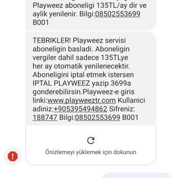 Türk Telekom Playweez Bilgim Dışında Üye Yapıldım