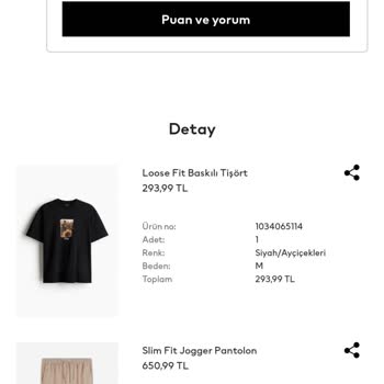 H&M Para İademi Yapmıyor.