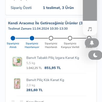 Carrefour SA Elinde Olan Ürünün Siparişin Gönderilmemesi İptal Edilmesi