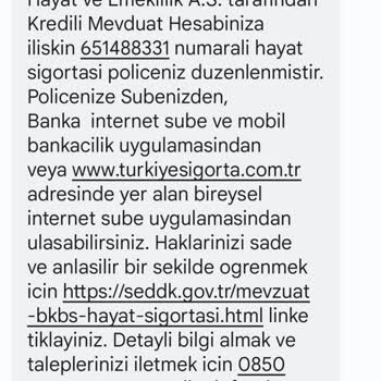Bilgim Dışında Adıma Düzenlenen Türkiye Sigorta Poliçesi