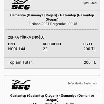 Obilet Sefer İptal Ediliyor Benim Haberim Yok