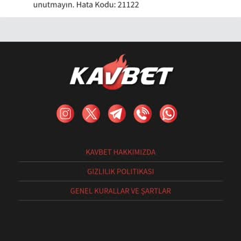 Kavbet Hata Kodu İle İlgili