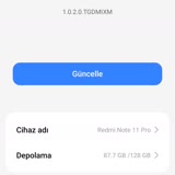 Xiaomi 11 Pro Güncelleme