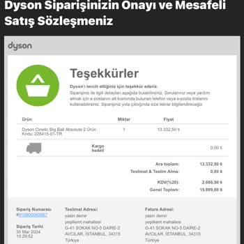 Dyson Her Anlamda Mağduriyet