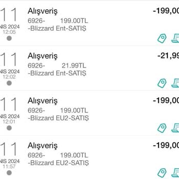 Blizzard Entertainment Hesabımdan Bilgim Dışında Para Çekmişler
