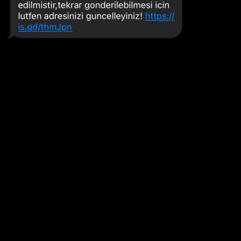Koliniz Adres Nedeniyle Gönderim Merkezine İade