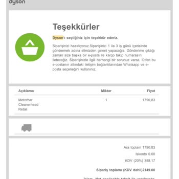 Dyson V10 PİŞMANLIĞI8YEDEK Parçası Yok)