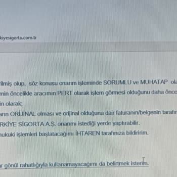 Türkiye Sigorta Kaza Sonrası Sigorta Mağduriyeti Ve Pert Aracın Hikayesi