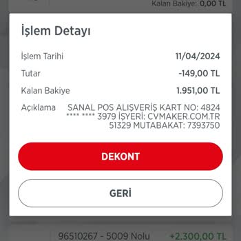 CV Marker Para Çekimi