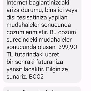Millenicom Haksız Yere Arıza Ücreti Alması.