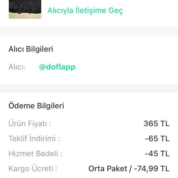 Dolap Satış Kargo Ücreti