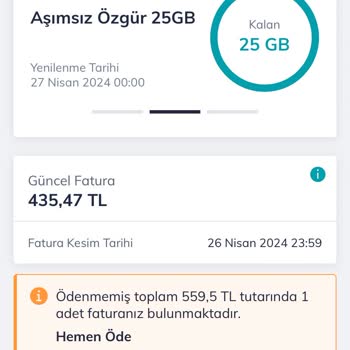 Türk Telekom İnternet Bitince Durdurulmayan Fatura
