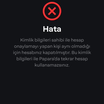 Papara Kimlik Doğrulama Hatası