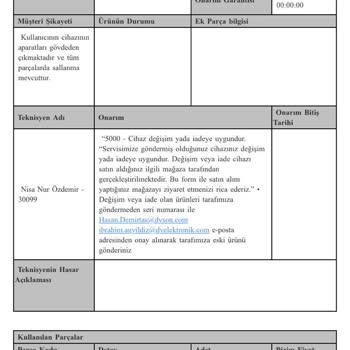 Dyson Media Markt Garantili Ürünün Tutarını Eski Fiyattan İade Etmesi