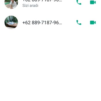 WhatsApp'tan +62 Kodla Gelen Arama