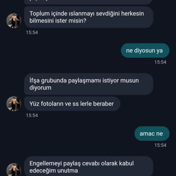 Makromusic Konuşmalarımın Ve Fotoğraflarımın Paylaşılmasıyla Tehdit Edilmem.