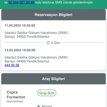 Avec rent a car Böyle Bir Durum Olamaz