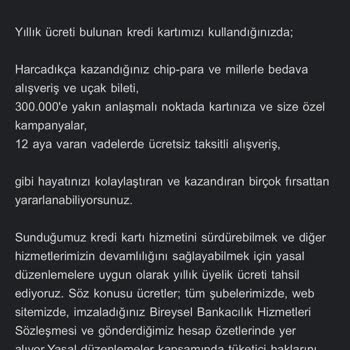 Akbank Kart Aidatı İadesi Yapmadı