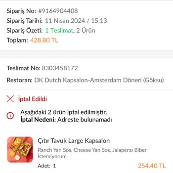 Trendyol Yemek GO Kurye Güvensizliği